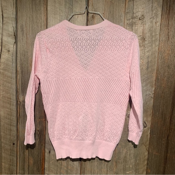 Colour Eighteen Cute Pink Cardigan size Medium - Picture 3 of 16